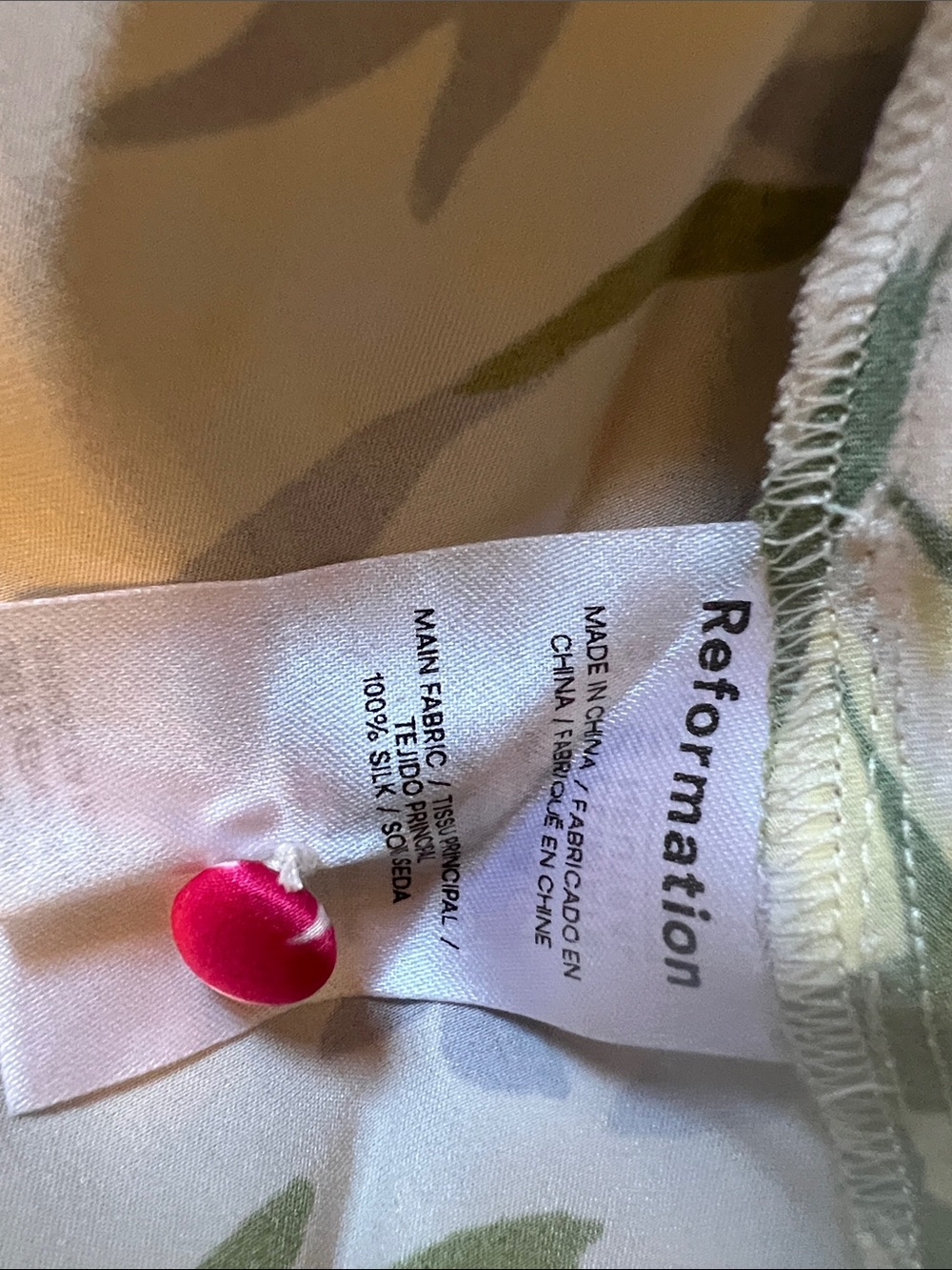 Reformation Poppies silk dress (Fabrizia) - Picture 6 of 6